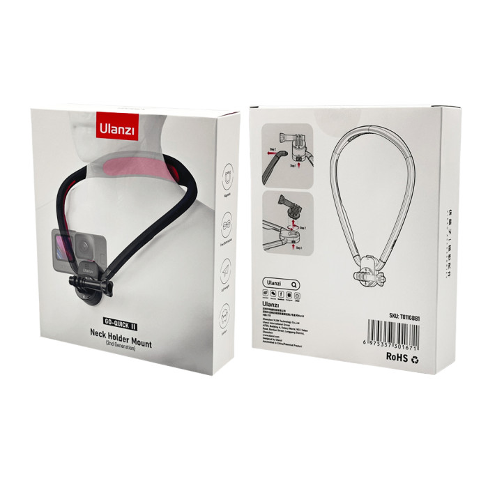Кріплення на шию Ulanzi Vijim Go-Quick II Magnetic Neck Holder Mount For Action Cameras (UV-T011GBB1 Go Quick II )