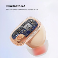 Бездротові навушники TWS Baseus AirNora 2 , ANC, Gradient Orange