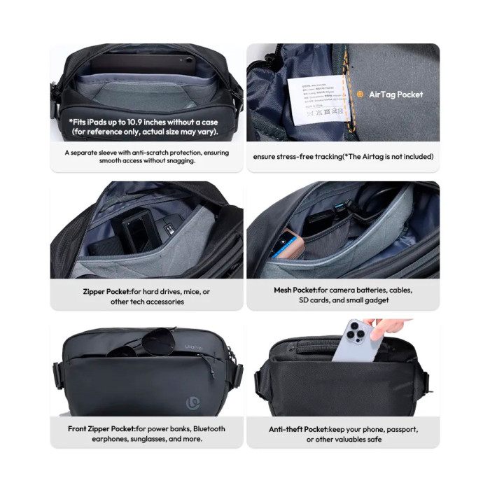 Сумка Ulanzi PB038 Travel Sling Bag V2
