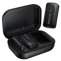 Бездротова мікрофонна система BOROFONE BFK17 Lemai wireless microphone Type-C Black