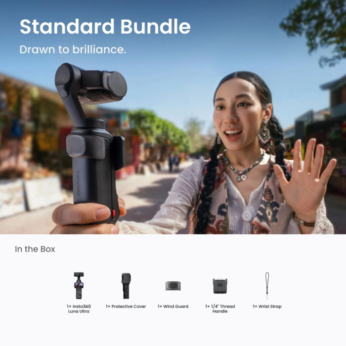 Екшн-камера Insta360 Luna Ultra Standard Bundle (Cosmic Black)