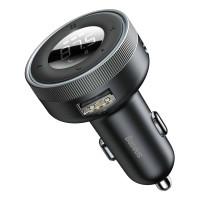 АЗП з FM-модулятором Baseus Enjoy Car Wireless MP3 Charger (Wireless 5.0+5V/3.4A) Black