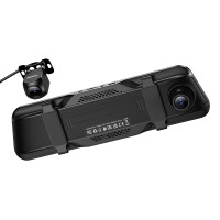 Відеореєстратор HOCO DV16 9.66-inch streaming media driving recorder(dual-channel with rear camera) Black