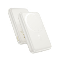 Зовнішній акумулятор HOCO J141 Grace PD20W magnetic power bank(10000mAh) Milky White