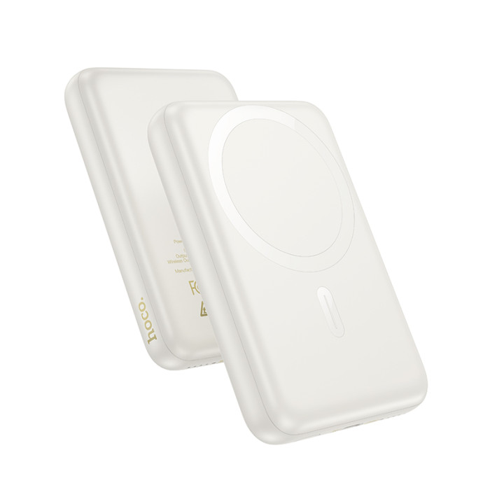 Зовнішній акумулятор HOCO J141 Grace PD20W magnetic power bank(10000mAh) Milky White