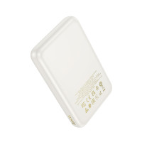 Зовнішній акумулятор HOCO J141 Grace PD20W magnetic power bank(10000mAh) Milky White