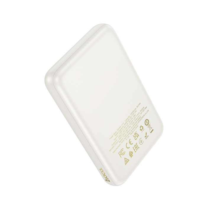 Зовнішній акумулятор HOCO J141 Grace PD20W magnetic power bank(10000mAh) Milky White