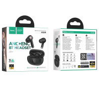 Бездротові навушники HOCO EQ26 Nice true wireless ANC+ENC BT headset Black