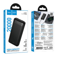 Зовнішній акумулятор HOCO J153A Stability power bank(20000mAh) Black