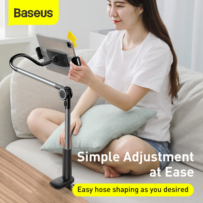 Тримач для планшету Baseus Otaku life rotary adjustment lazy holder Pro（Applicable for phone/ ipad) gray