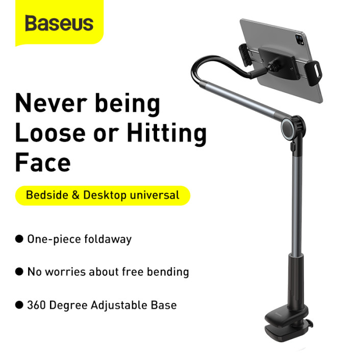 Тримач для планшету Baseus Otaku life rotary adjustment lazy holder Pro（Applicable for phone/ ipad) gray