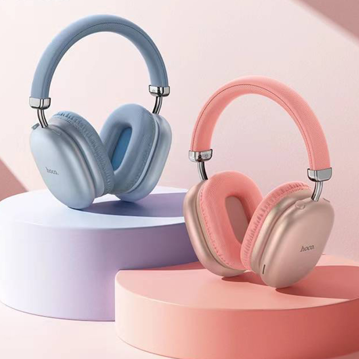 Бездротові накладні навушники HOCO W35 Max Joy BT headphones Sky Blue