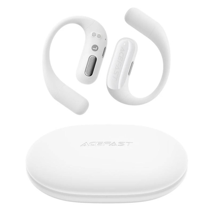 Бездротові навушники TWS ACEFAST FA002 ACEFIT Air wireless earbuds, ENC, IP54, White