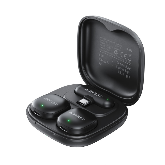 Бездротова мікрофонна система ACEFAST R1 dual-mic (Type-C) Black