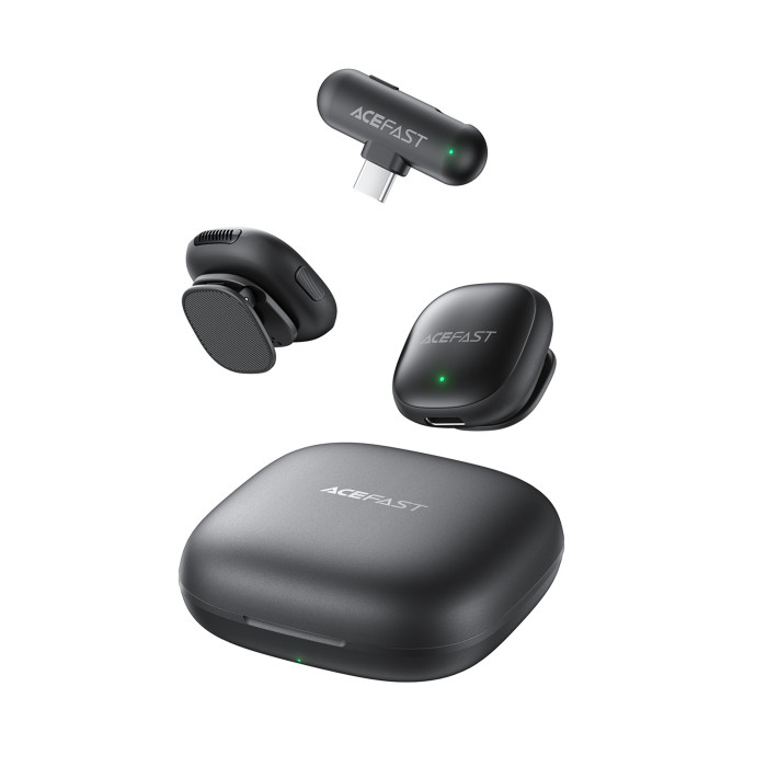 Бездротова мікрофонна система ACEFAST R1 dual-mic (Type-C) Black