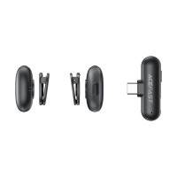 Бездротова мікрофонна система ACEFAST R1 dual-mic (Type-C) Black