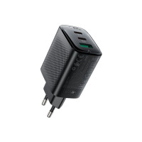 Мережевий зарядний пристрій ACEFAST A108 PD67W GaN (2*USB-C+USB-A) charger Black