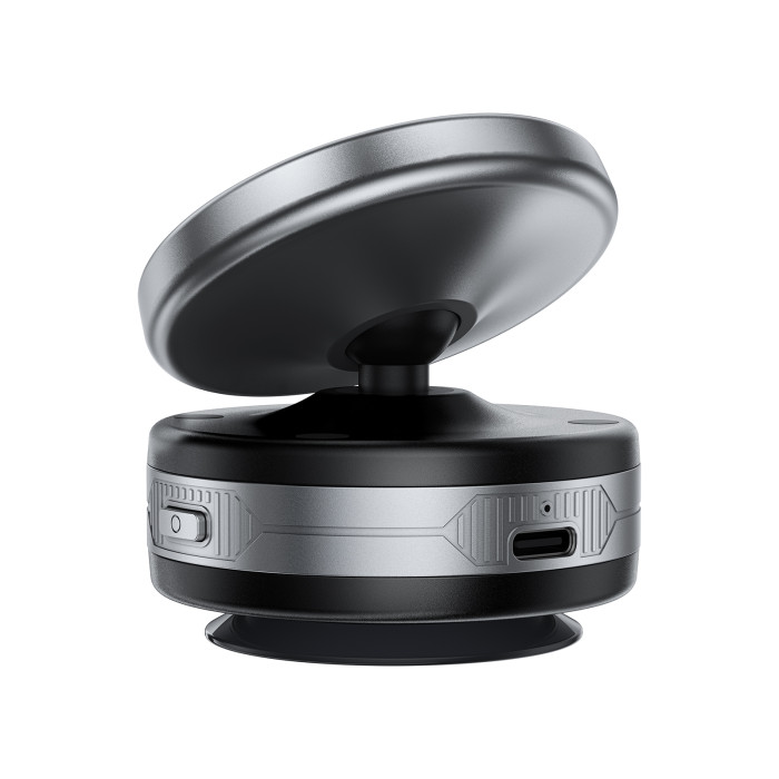 Автотримач для телефона з БЗП ACEFAST E29 electric Suction cup magnetic wireless charging holder Metal Gray