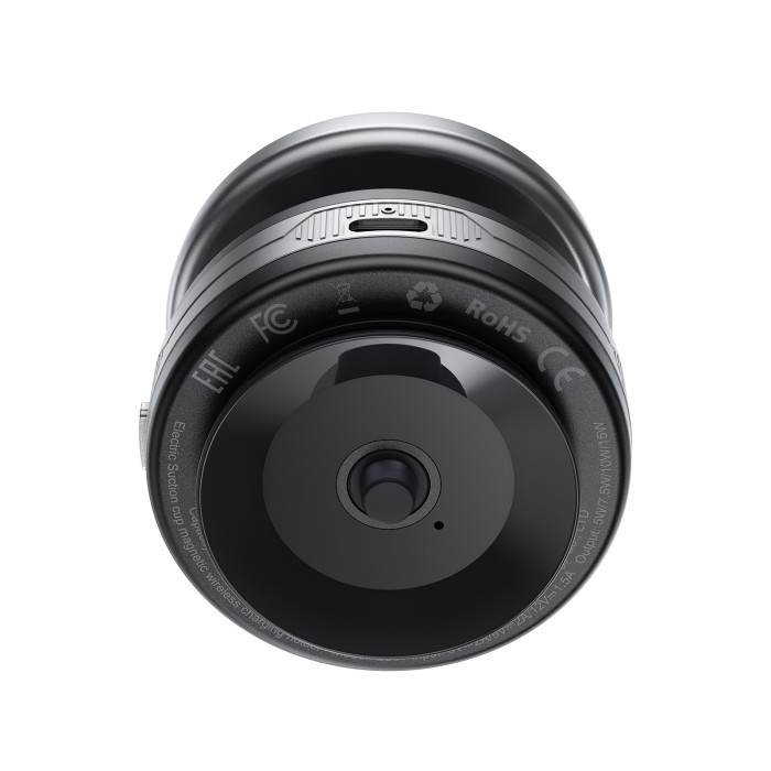 Автотримач для телефона з БЗП ACEFAST E29 electric Suction cup magnetic wireless charging holder Metal Gray