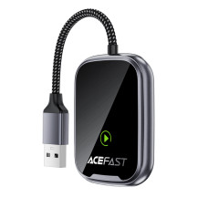 Адаптер ACEFAST QC1 CarPlay wireless adapter for car Metal Gray