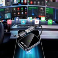 Адаптер ACEFAST QC1 CarPlay wireless adapter for car Metal Gray
