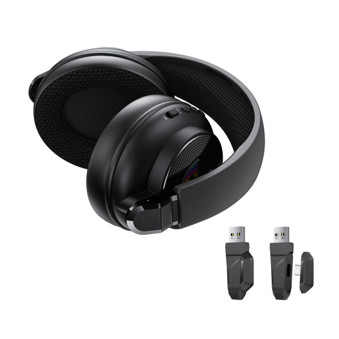 Навушники ігрові ACEFAST H15 gaming wireless headset Black
