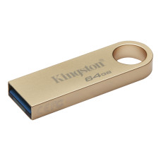 Флеш-накопичувач Kingston USB 3.2 SE9 G3 64GB 220MB/s Metal/Gold