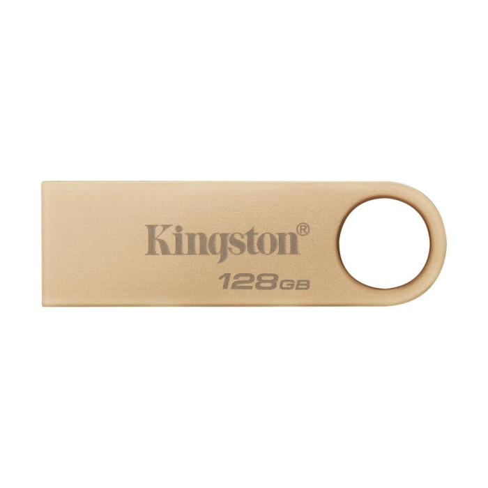 Флеш-накопичувач Kingston USB 3.2 SE9 G3 128GB 220MB/s Metal/Gold