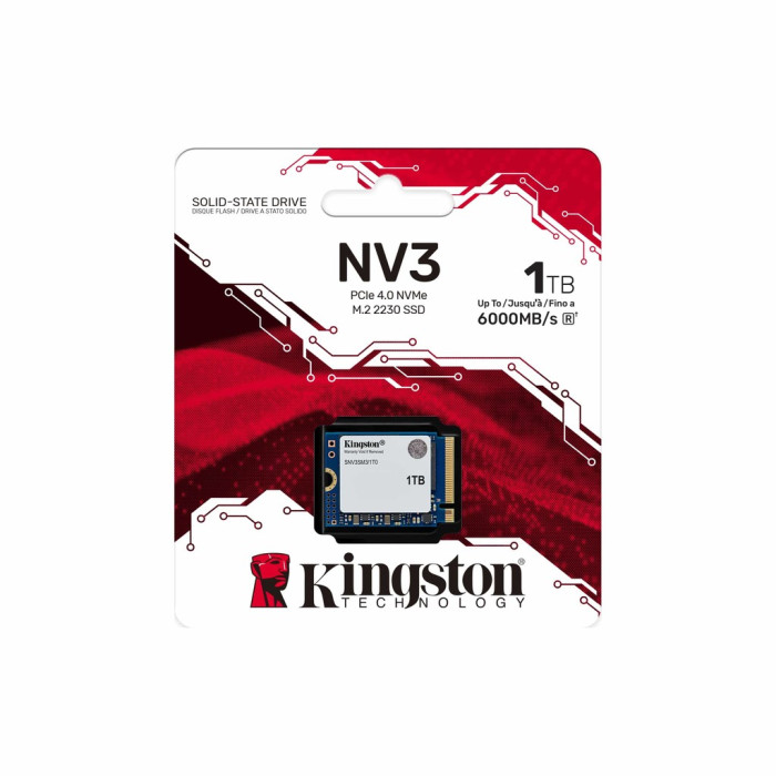 Накопичувач SSD M.2 Kingston NV3 1000GB NVMe 2230 PCIe 4.0 x4 3D NAND