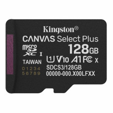 Карта пам'яті microSDXC (UHS-1) Kingston Canvas Select Plus Gen3 128Gb class 10 А1 (R-150MB/s)