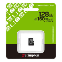 Карта пам'яті microSDXC (UHS-1) Kingston Canvas Select Plus Gen3 128Gb class 10 А1 (R-150MB/s)