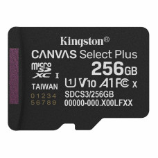 Карта пам'яті microSDXC (UHS-1) Kingston Canvas Select Plus Gen3 256Gb class 10 А1 (R-150MB/s)