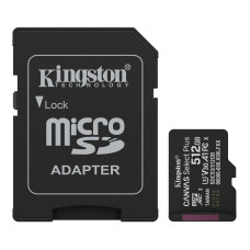 Карта пам'яті microSDXC (UHS-1 U3) Kingston Canvas Select Plus Gen3 512Gb class 10 А1 V30 (R-150MB/s) (adapter SD)