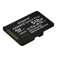 Карта пам'яті microSDXC (UHS-1 U3) Kingston Canvas Select Plus Gen3 512Gb class 10 А1 V30 (R-150MB/s)