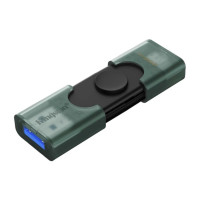 Флеш-накопичувач Kingston 256GB DataTraveler DuoG2 USB-A + USB-C 3.2 Gen 1 Black/Green