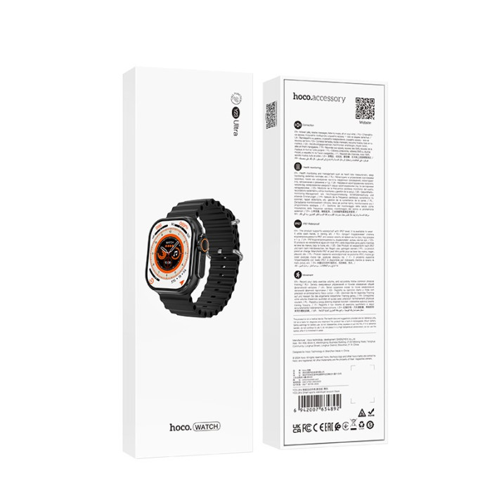 Смарт-годинник HOCO Y23 Ultra 51mm. 300 mAh. IP 67 Smart sports watch(call version) Black
