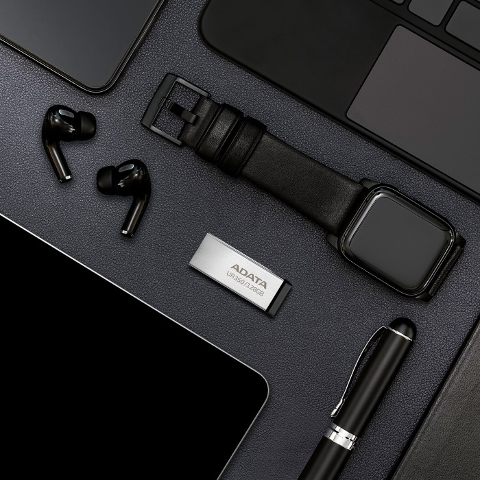 Флеш-накопичувач ADATA USB 3.2 UR 350 128Gb Silver/Black