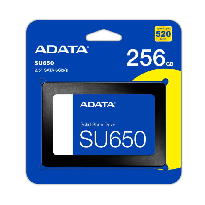 Накопичувач SSD ADATA Ultimate SU650 256GB 2.5" SATA III 3D NAND
