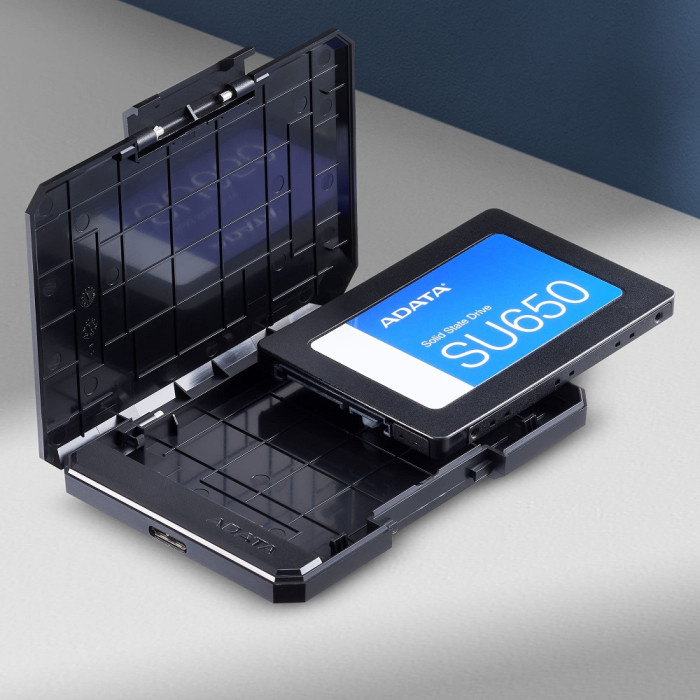 Зовнішня кишеня для накопичувача A-DATA EC600 для 2.5'' HDD/SSD USB3.2 Gen2 Black