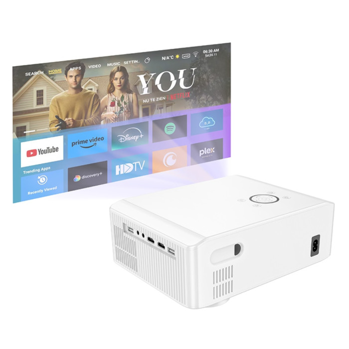 Проектор HOCO DT3 Smart electric focus projector(1080P Android version)(EU) White