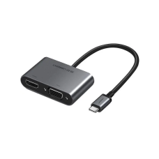 USB-хаб UGREEN USB-C to HDMI + VGA +USB 3.0 Adapter with PD (Space Gray)