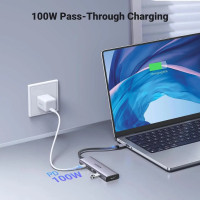 USB-хаб UGREEN CM511 USB-C To HDMI+3*USB 3.0 A+PD Power Converter