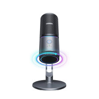 Мікрофон настільний UGREEN CM769 Desktop RGB 24-bit 96kHz ANS (USB-A) Вark Пray