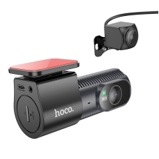 Відеореєстратор HOCO DV8 2K display hidden driving recorder(with rear camera) Black