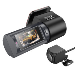 Відеореєстратор HOCO DV8 2K display hidden driving recorder(with rear camera) Black