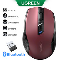 Миша бездротова UGREEN MU006 Ergonomic Wireless Mouse Red