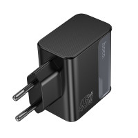 Мережевий зарядний пристрій HOCO CS75A Star Speed PD70W(2C1A) charger midnight black