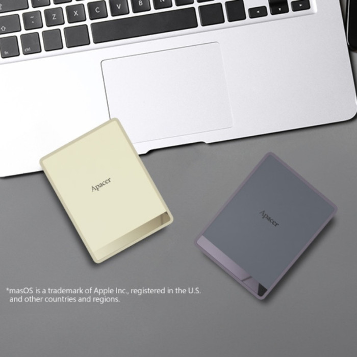 Портативний SSD Apacer AS724 512 GB USB 3.2 Gen.2 Type-C Read/Write 500MB/s Cream