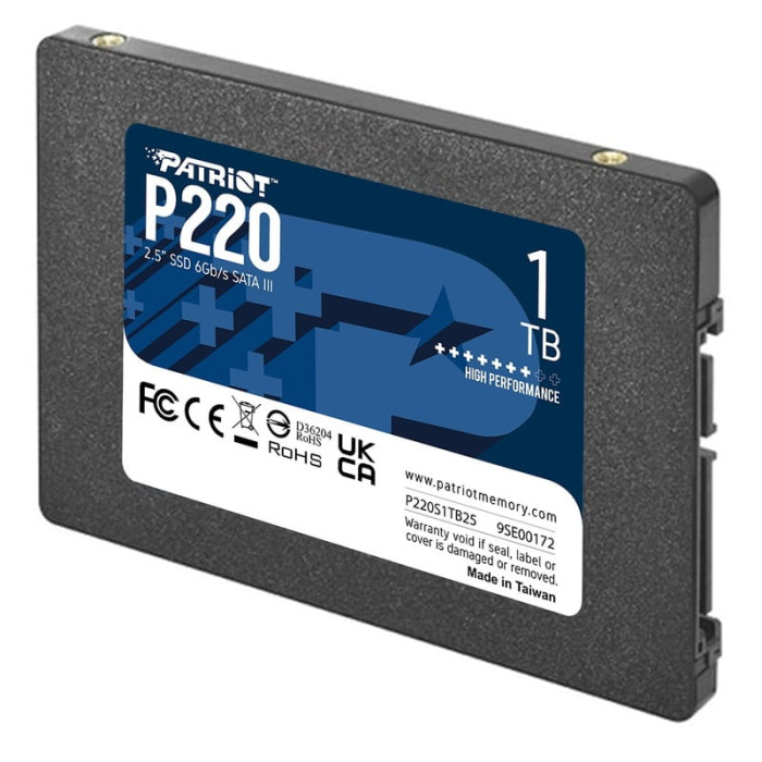 Накопичувач SSD Patriot P220 1TB 2.5" 7mm SATAIII
