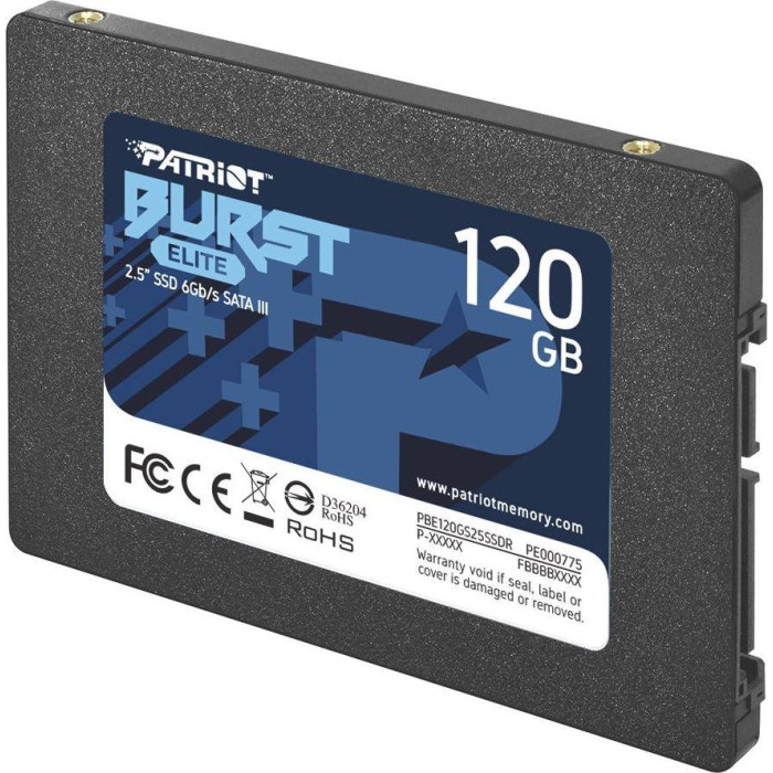 Накопичувач SSD Patriot Burst Elite 120GB 2.5" 7mm SATAIII TLC 3D